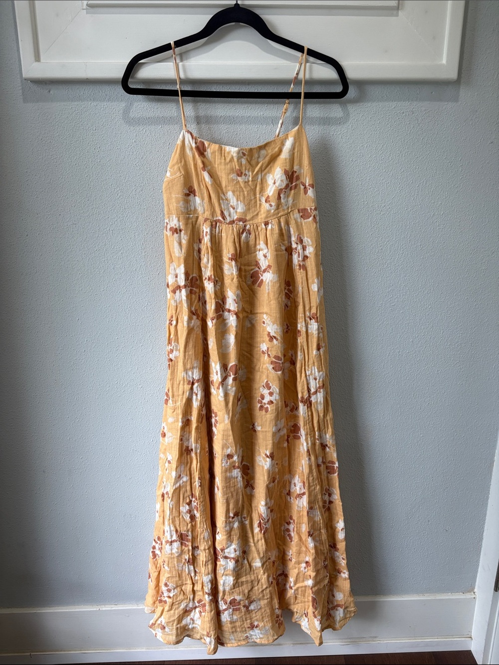 Abercrombie & Fitch Mustard Floral Maxi Dress